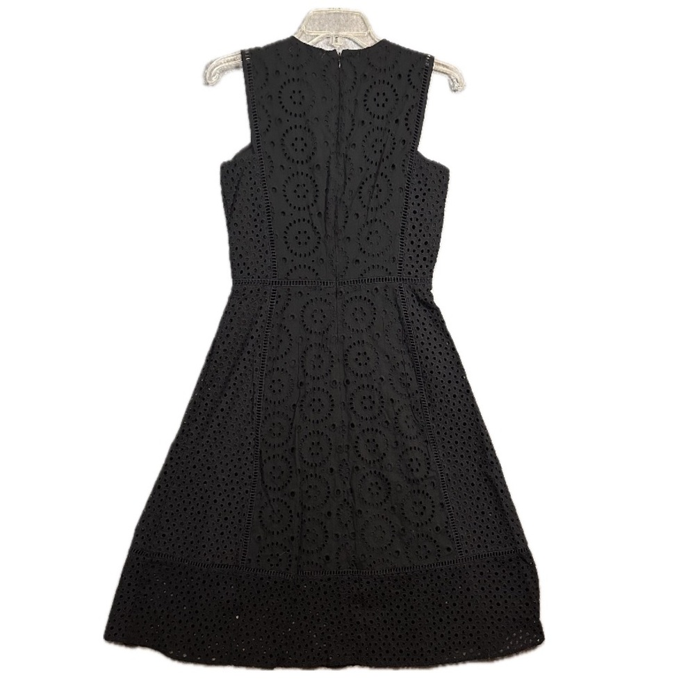 DKNY Black Eyelet Sleeveless A Line Dress - Size 4 - Picture 3 of 11